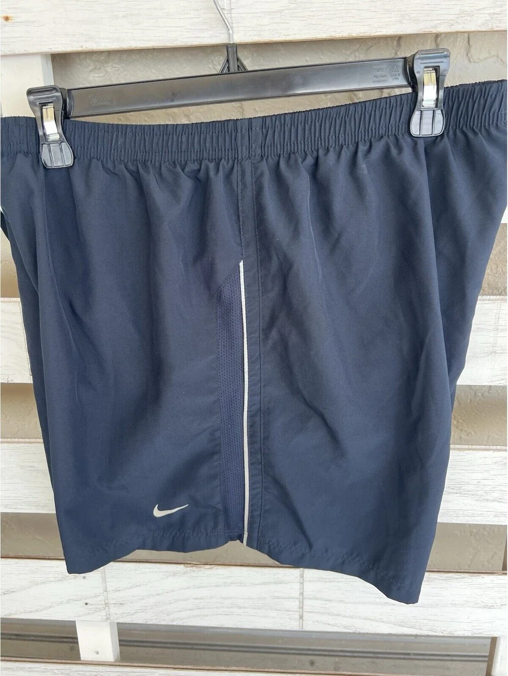 Nike Dri Fit Women’s L Running Shorts Navy Blue Built-In Panty 5” Inseam